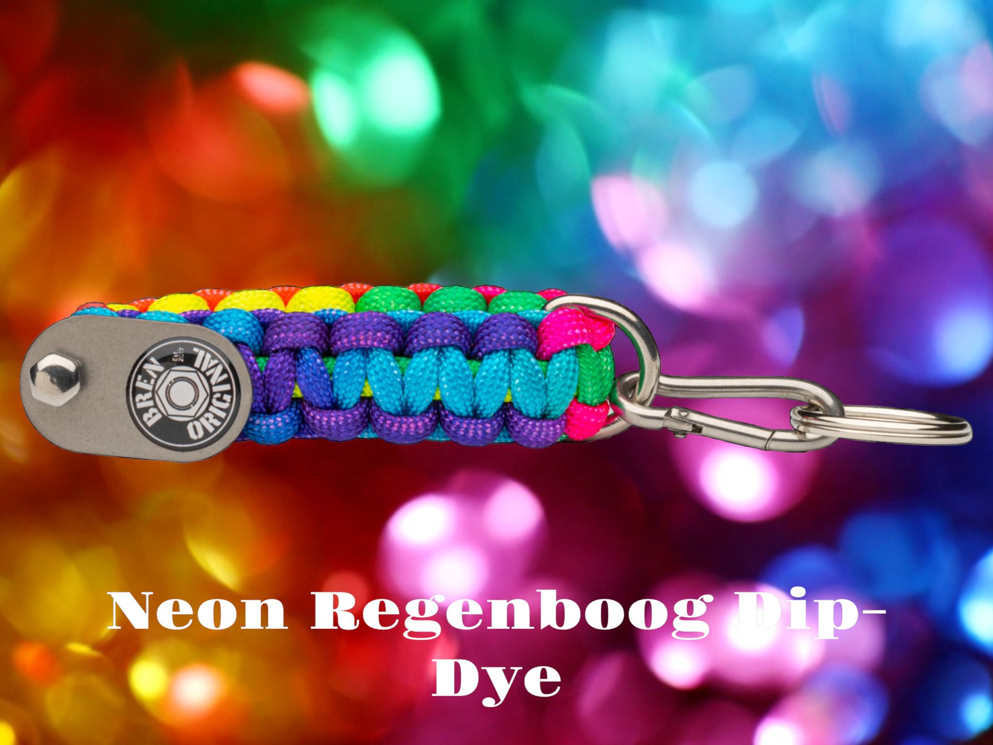 Neon Regenboog Dip Dye